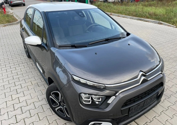 Citroen C3 cena 58900 przebieg: 10000, rok produkcji 2022 z Leszno małe 407